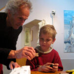 Kindermiddag tijdens tentoonstelling Vogelvlucht in De Buitenplaats (2008) - foto Geert Pruiksma