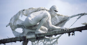 Performance Tekens op de Dijk (1982) - foto Henk Reitsema pano
