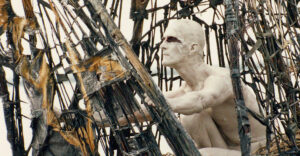 Performance Waddenzee, Noorderpolderzijl (1995) - foto Henk Reitsema pano